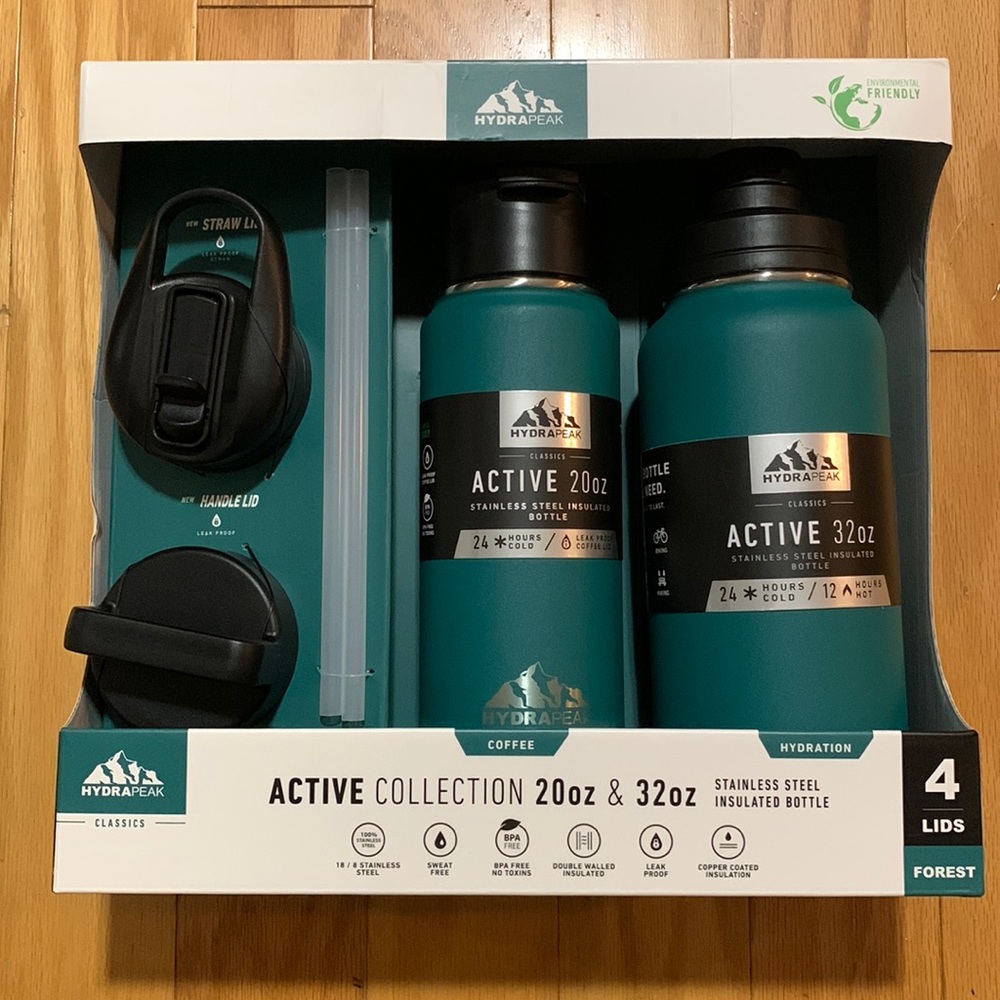 Hydrapeak Jumbo Bottle Set and Lids